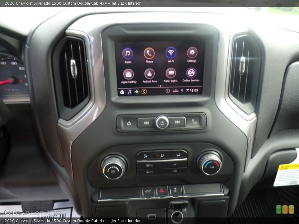 Jet Black Interior Controls for the 2020 Chevrolet Silverado 1500 Custom Double Cab 4x4 #135327955