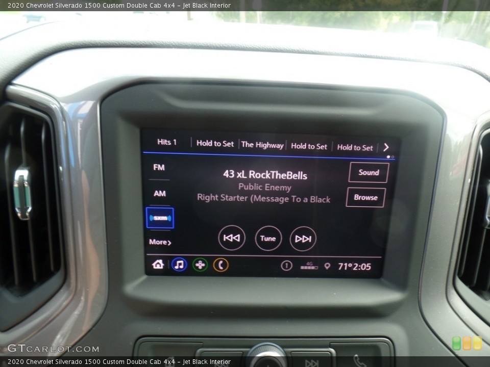 Jet Black Interior Controls for the 2020 Chevrolet Silverado 1500 Custom Double Cab 4x4 #135327961