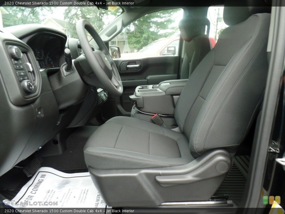 Jet Black Interior Front Seat for the 2020 Chevrolet Silverado 1500 Custom Double Cab 4x4 #135328048
