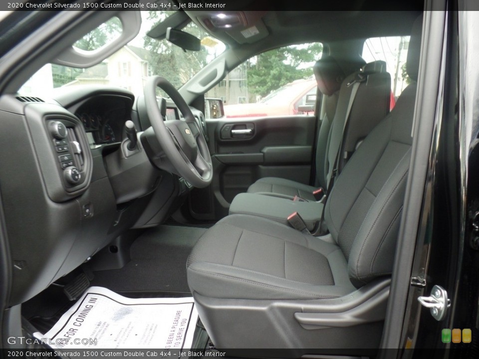 Jet Black Interior Front Seat for the 2020 Chevrolet Silverado 1500 Custom Double Cab 4x4 #135328051