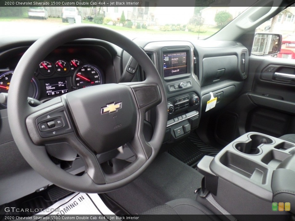 Jet Black Interior Dashboard for the 2020 Chevrolet Silverado 1500 Custom Double Cab 4x4 #135328057