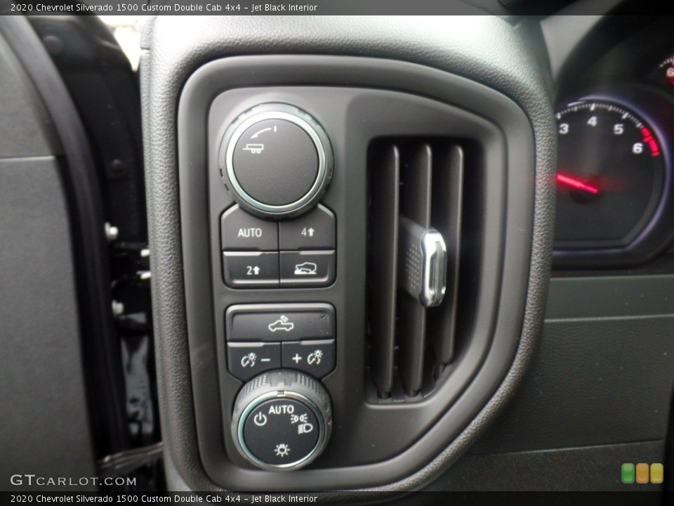 Jet Black Interior Controls for the 2020 Chevrolet Silverado 1500 Custom Double Cab 4x4 #135328069