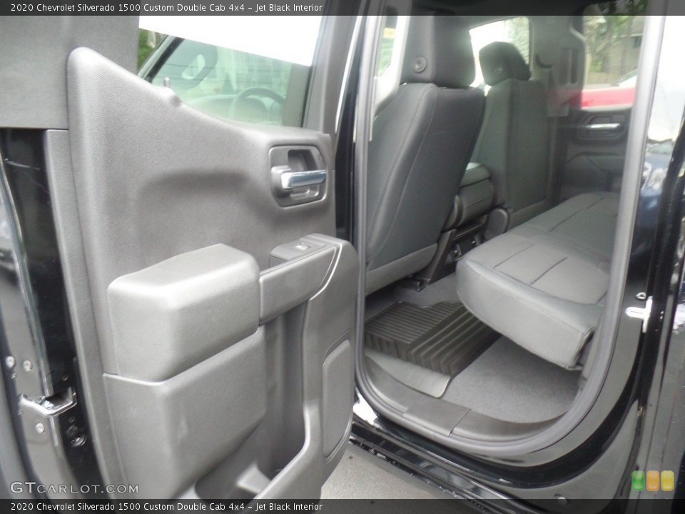 Jet Black Interior Rear Seat for the 2020 Chevrolet Silverado 1500 Custom Double Cab 4x4 #135328099