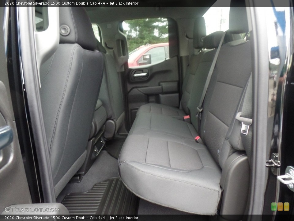 Jet Black Interior Rear Seat for the 2020 Chevrolet Silverado 1500 Custom Double Cab 4x4 #135328102