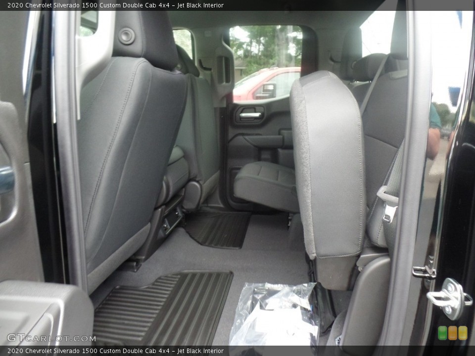 Jet Black Interior Rear Seat for the 2020 Chevrolet Silverado 1500 Custom Double Cab 4x4 #135328105