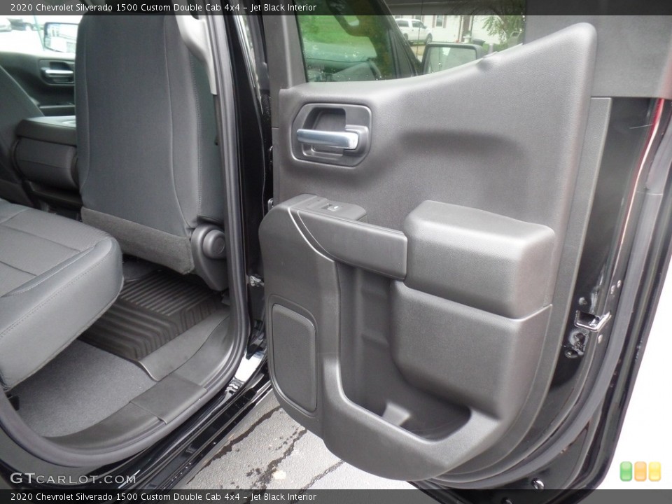 Jet Black Interior Door Panel for the 2020 Chevrolet Silverado 1500 Custom Double Cab 4x4 #135328108