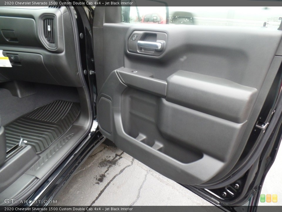 Jet Black Interior Door Panel for the 2020 Chevrolet Silverado 1500 Custom Double Cab 4x4 #135328114