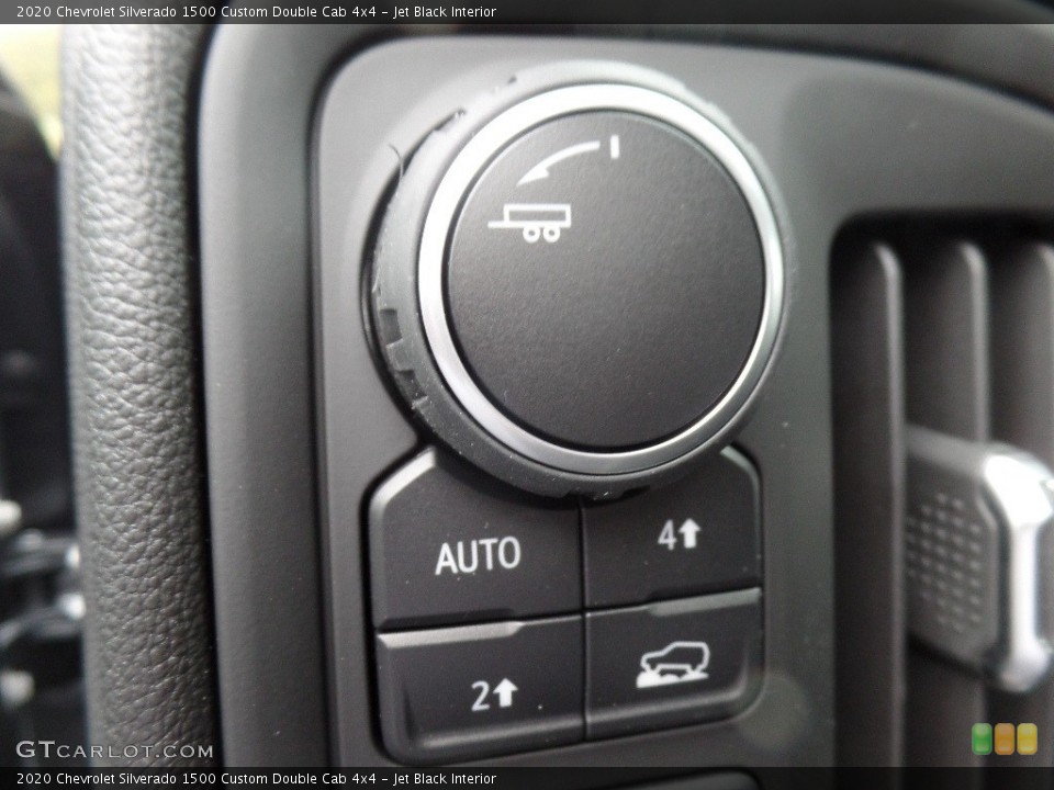 Jet Black Interior Controls for the 2020 Chevrolet Silverado 1500 Custom Double Cab 4x4 #135328192