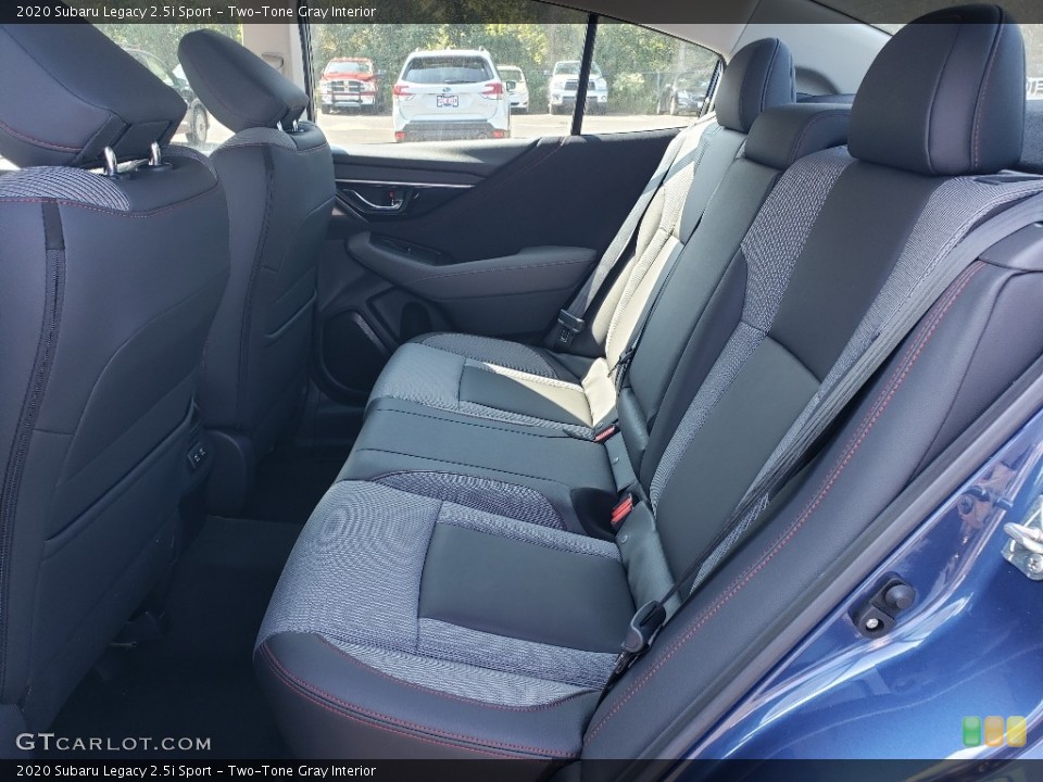 Two-Tone Gray Interior Rear Seat for the 2020 Subaru Legacy 2.5i Sport #135328480