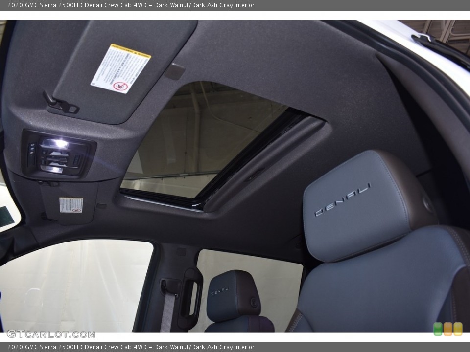 Dark Walnut/Dark Ash Gray Interior Sunroof for the 2020 GMC Sierra 2500HD Denali Crew Cab 4WD #135329794