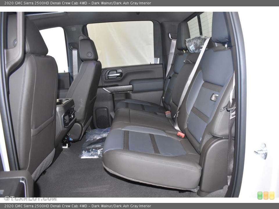 Dark Walnut/Dark Ash Gray Interior Rear Seat for the 2020 GMC Sierra 2500HD Denali Crew Cab 4WD #135329825