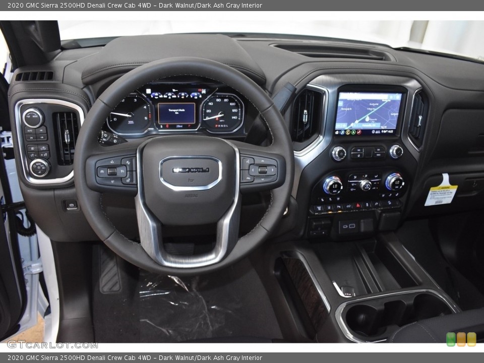Dark Walnut/Dark Ash Gray Interior Dashboard for the 2020 GMC Sierra 2500HD Denali Crew Cab 4WD #135329845
