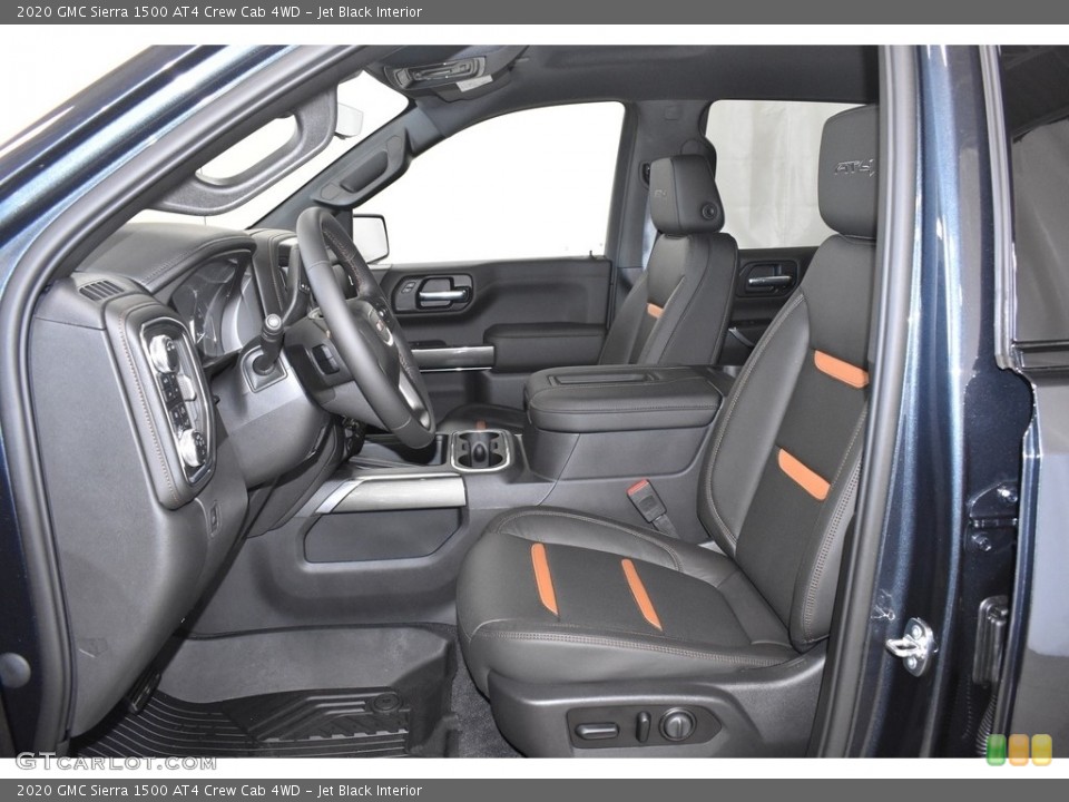 Jet Black Interior Front Seat for the 2020 GMC Sierra 1500 AT4 Crew Cab 4WD #135331807