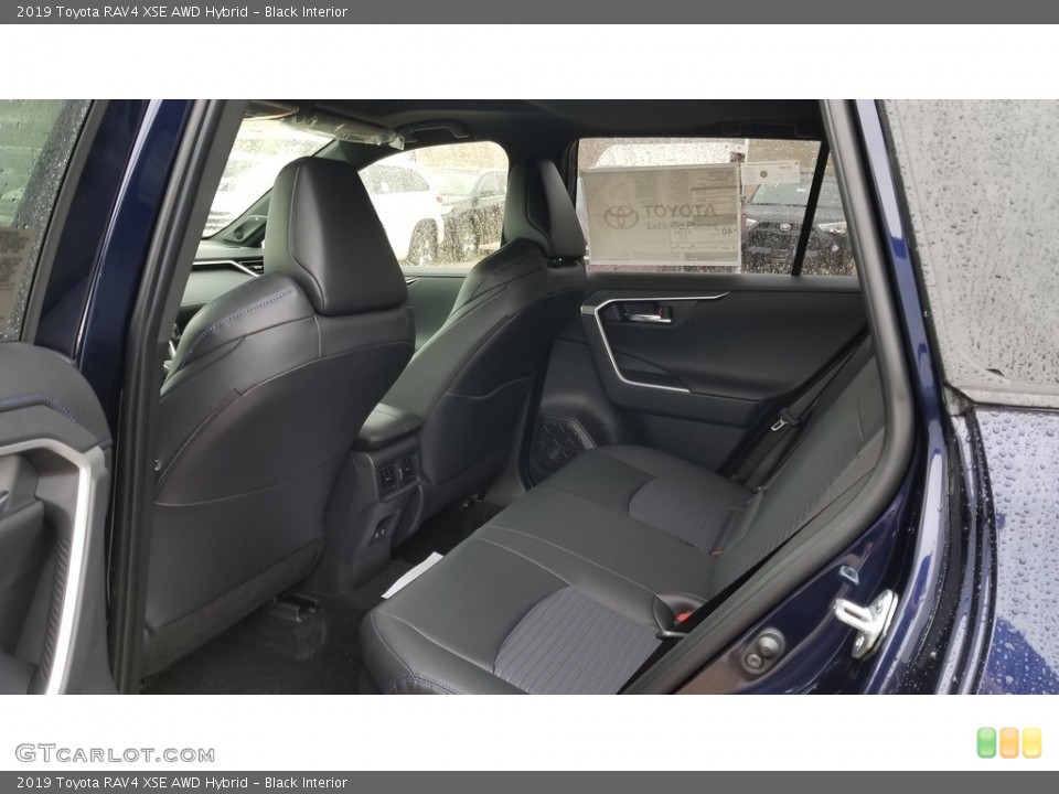 Black Interior Rear Seat for the 2019 Toyota RAV4 XSE AWD Hybrid #135331912