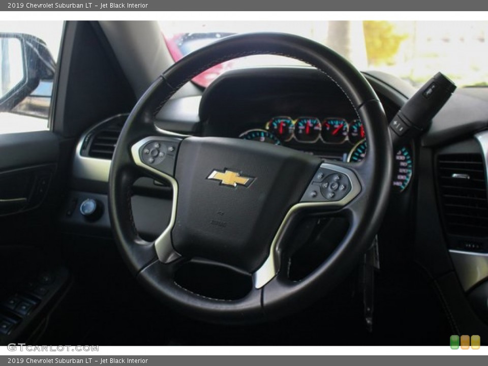 Jet Black Interior Steering Wheel for the 2019 Chevrolet Suburban LT #135332848