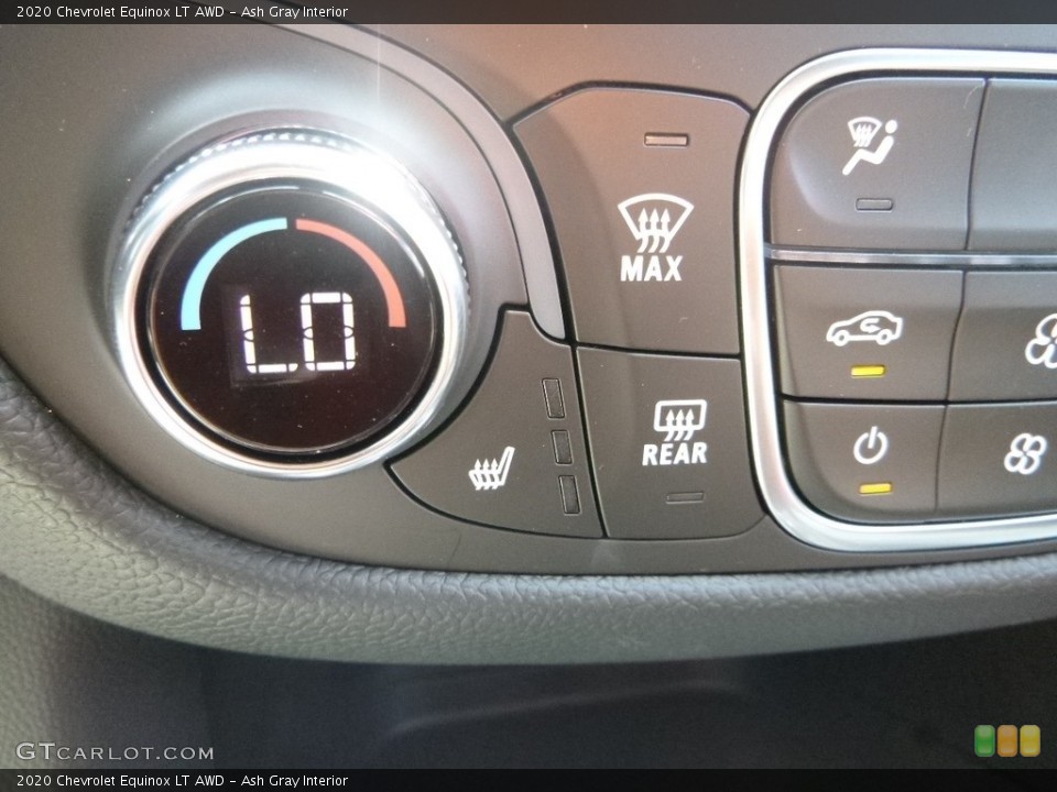 Ash Gray Interior Controls for the 2020 Chevrolet Equinox LT AWD #135334105