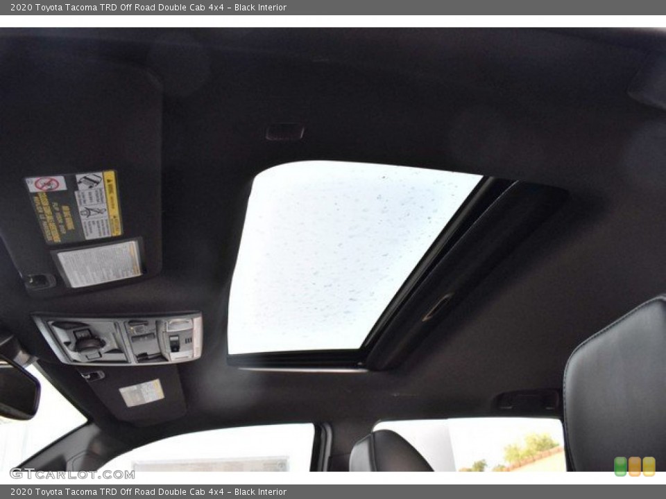 Black Interior Sunroof for the 2020 Toyota Tacoma TRD Off Road Double Cab 4x4 #135337867