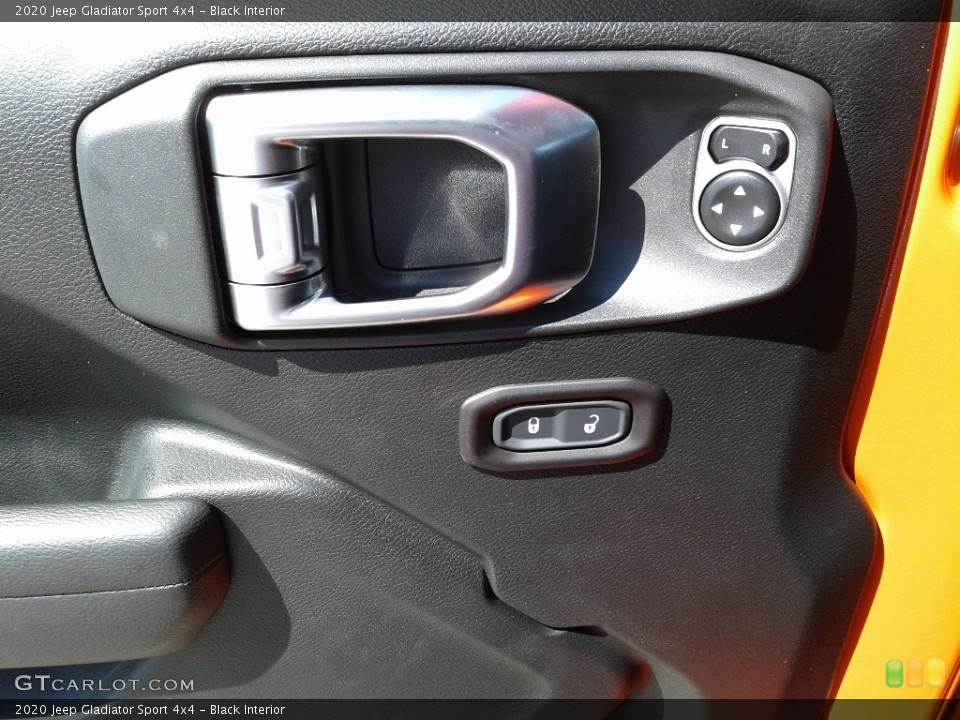 Black Interior Controls for the 2020 Jeep Gladiator Sport 4x4 #135339268