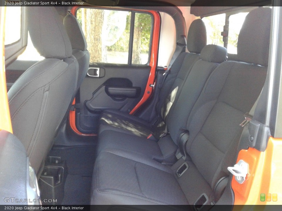 Black Interior Rear Seat for the 2020 Jeep Gladiator Sport 4x4 #135339298