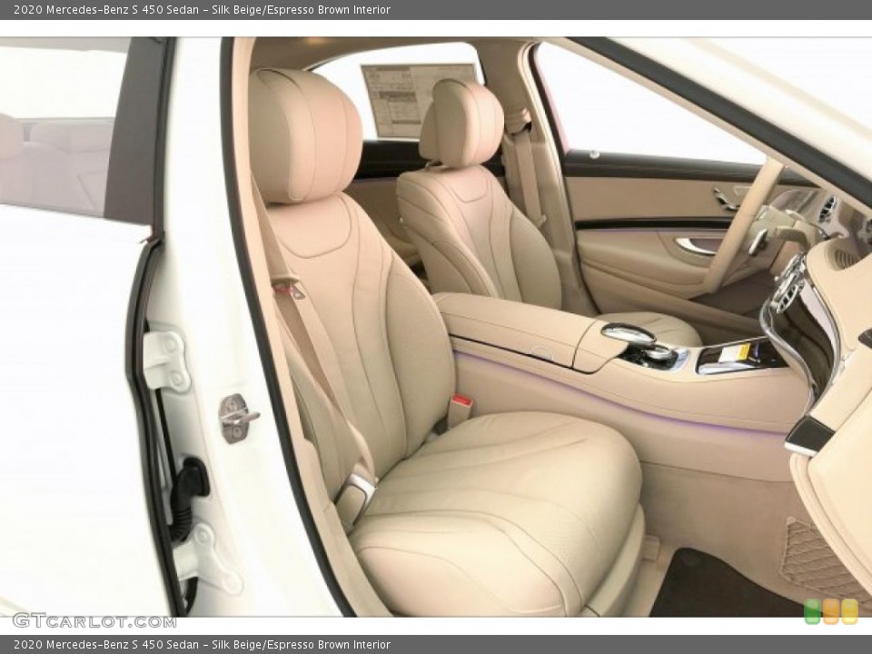 Silk Beige/Espresso Brown Interior Photo for the 2020 Mercedes-Benz S 450 Sedan #135346672