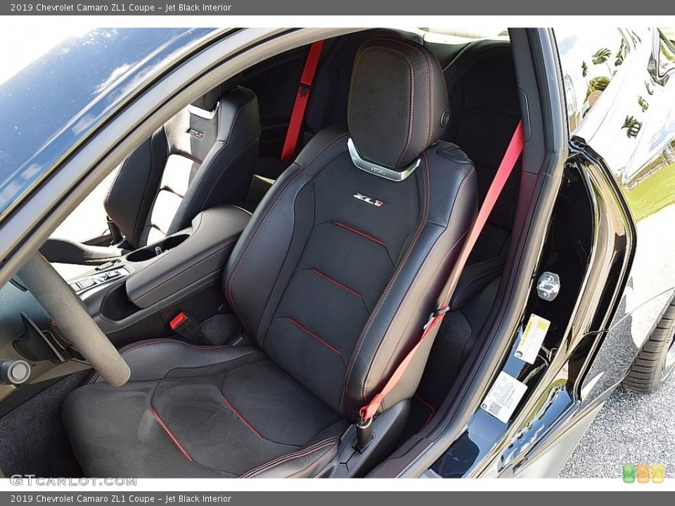 Jet Black Interior Front Seat for the 2019 Chevrolet Camaro ZL1 Coupe #135348575