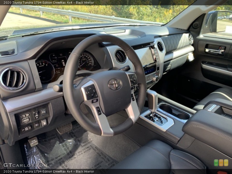 Black Interior Dashboard for the 2020 Toyota Tundra 1794 Edition CrewMax 4x4 #135352577