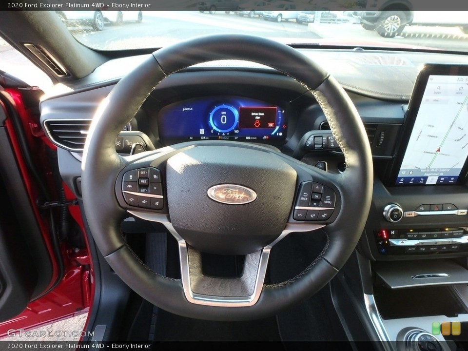 Ebony Interior Steering Wheel for the 2020 Ford Explorer Platinum 4WD #135352649