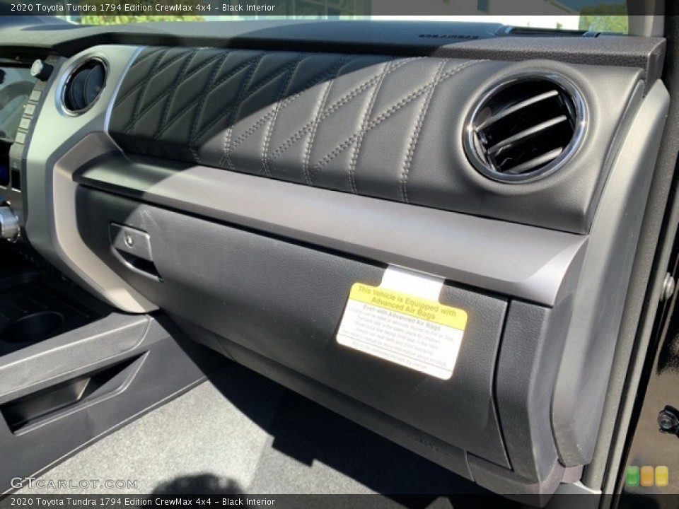 Black Interior Dashboard for the 2020 Toyota Tundra 1794 Edition CrewMax 4x4 #135352964
