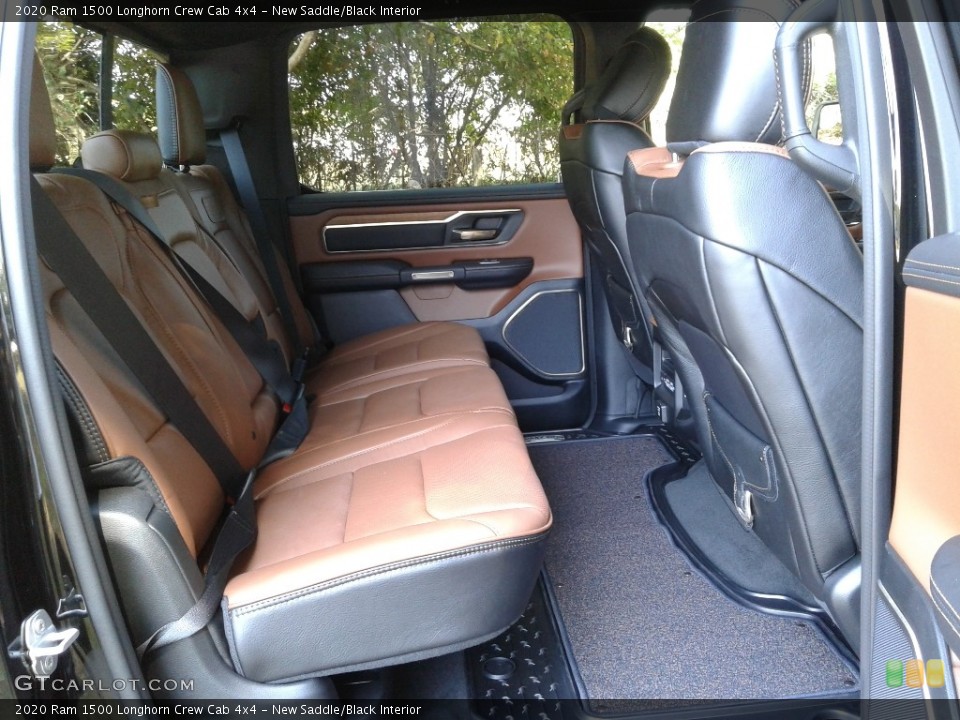 New Saddle/Black Interior Rear Seat for the 2020 Ram 1500 Longhorn Crew Cab 4x4 #135354212