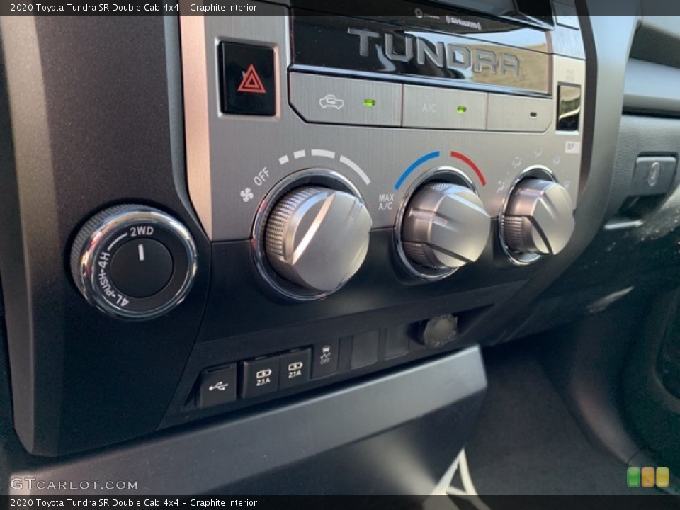 Graphite Interior Controls for the 2020 Toyota Tundra SR Double Cab 4x4 #135356675