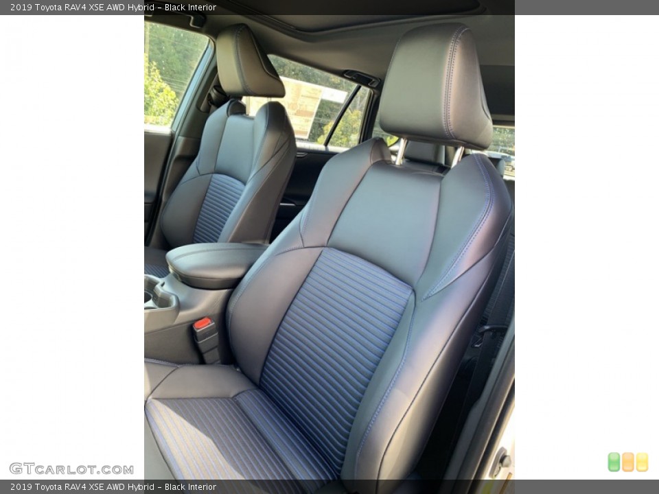 Black Interior Front Seat for the 2019 Toyota RAV4 XSE AWD Hybrid #135356879