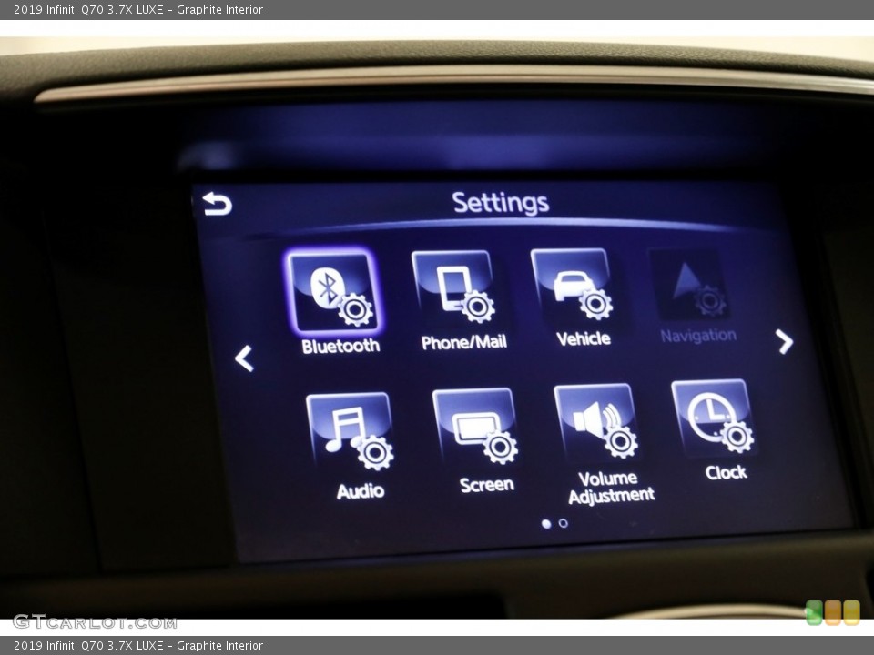 Graphite Interior Controls for the 2019 Infiniti Q70 3.7X LUXE #135362636