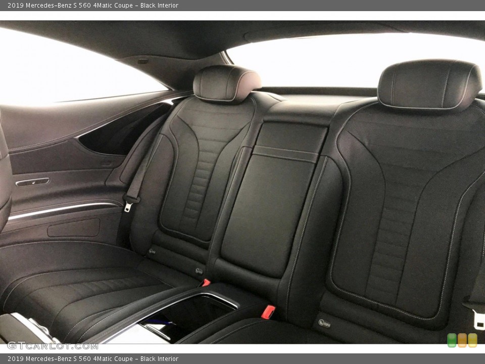 Black Interior Rear Seat for the 2019 Mercedes-Benz S 560 4Matic Coupe #135362960