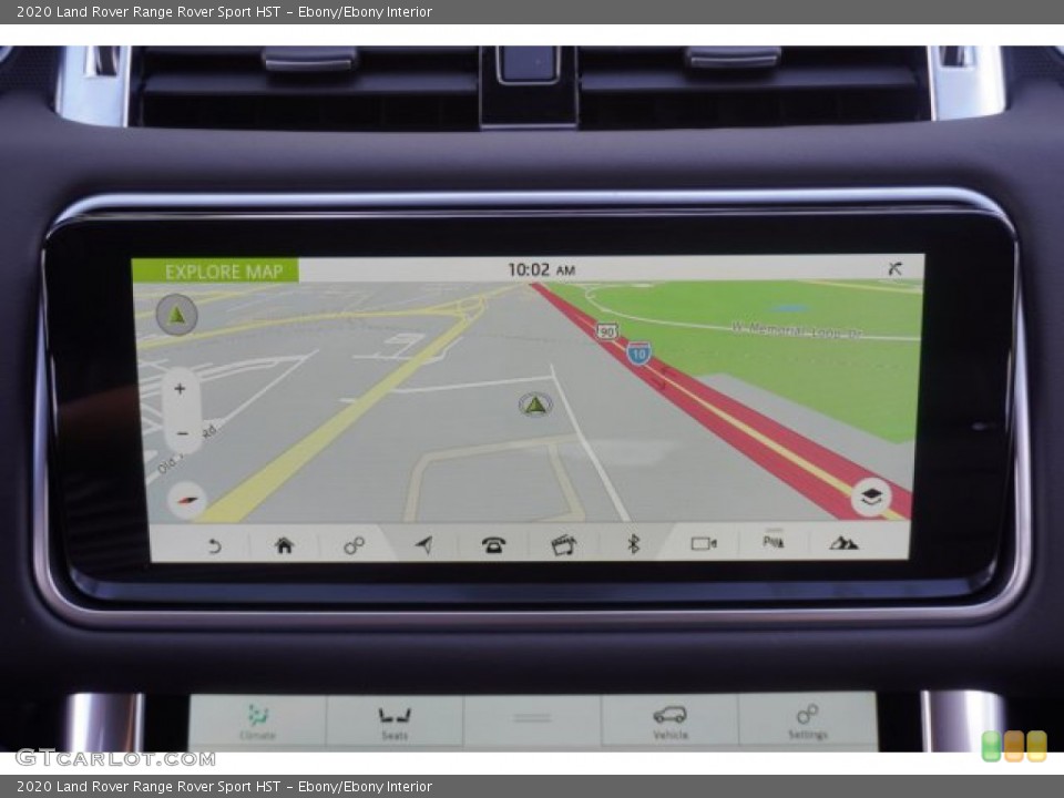 Ebony/Ebony Interior Navigation for the 2020 Land Rover Range Rover Sport HST #135368996