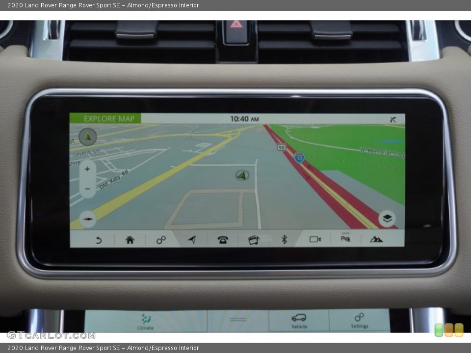 Almond/Espresso Interior Navigation for the 2020 Land Rover Range Rover Sport SE #135372170