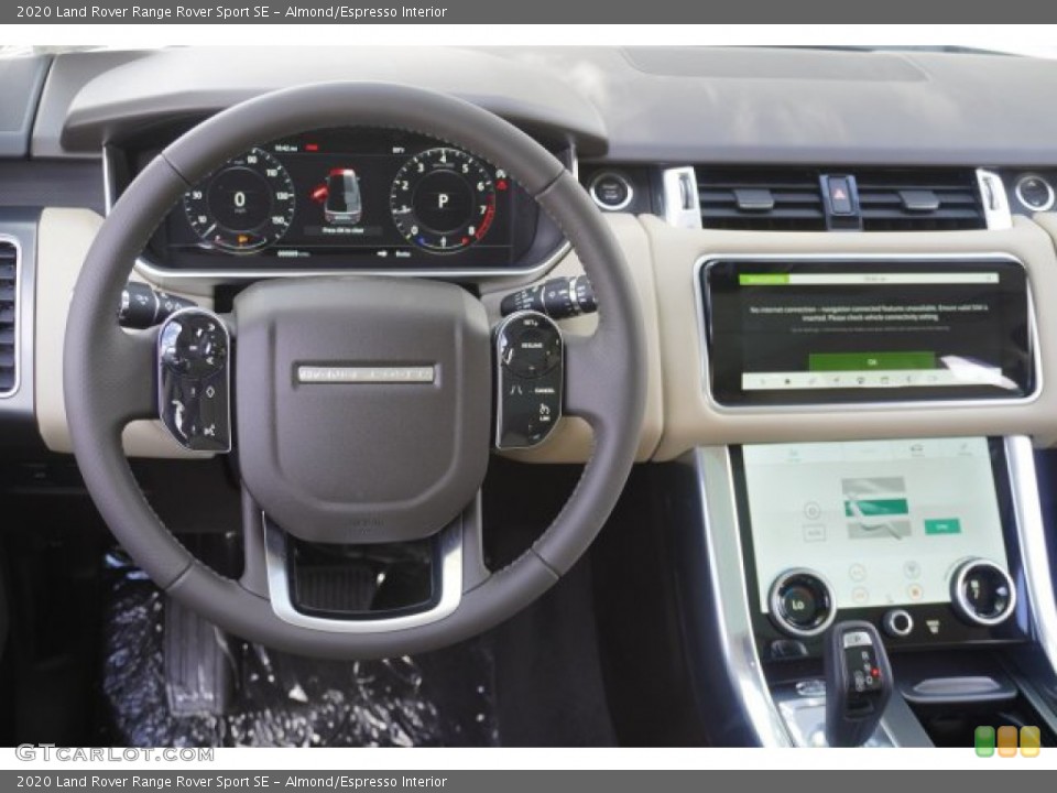 Almond/Espresso Interior Steering Wheel for the 2020 Land Rover Range Rover Sport SE #135372527