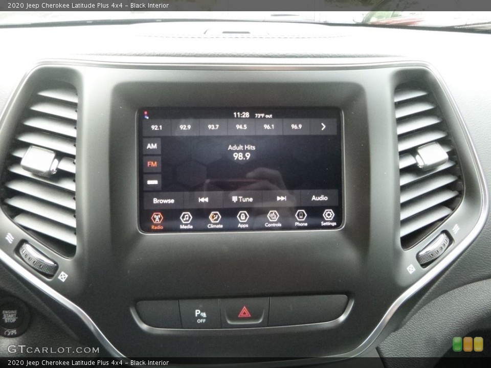 Black Interior Controls for the 2020 Jeep Cherokee Latitude Plus 4x4 #135374225