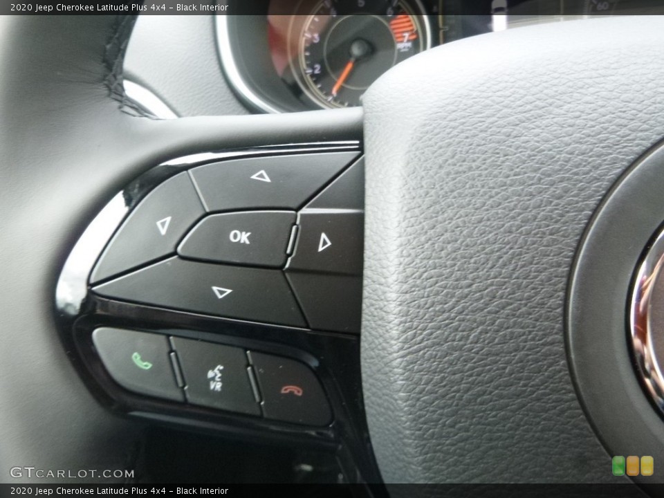 Black Interior Steering Wheel for the 2020 Jeep Cherokee Latitude Plus 4x4 #135374342
