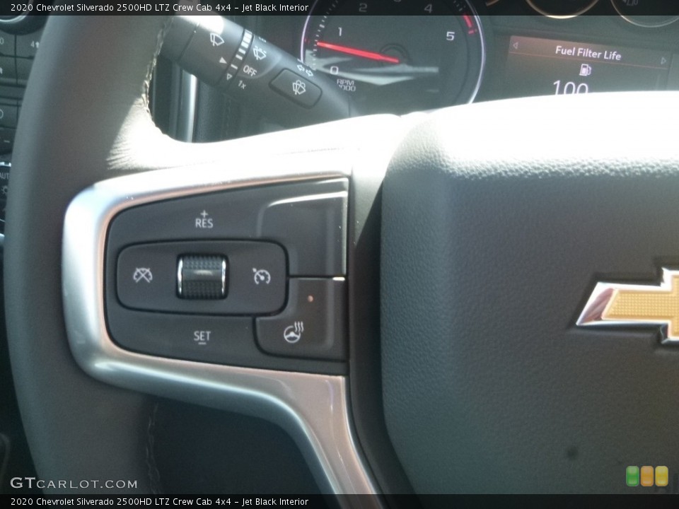 Jet Black Interior Steering Wheel for the 2020 Chevrolet Silverado 2500HD LTZ Crew Cab 4x4 #135375062