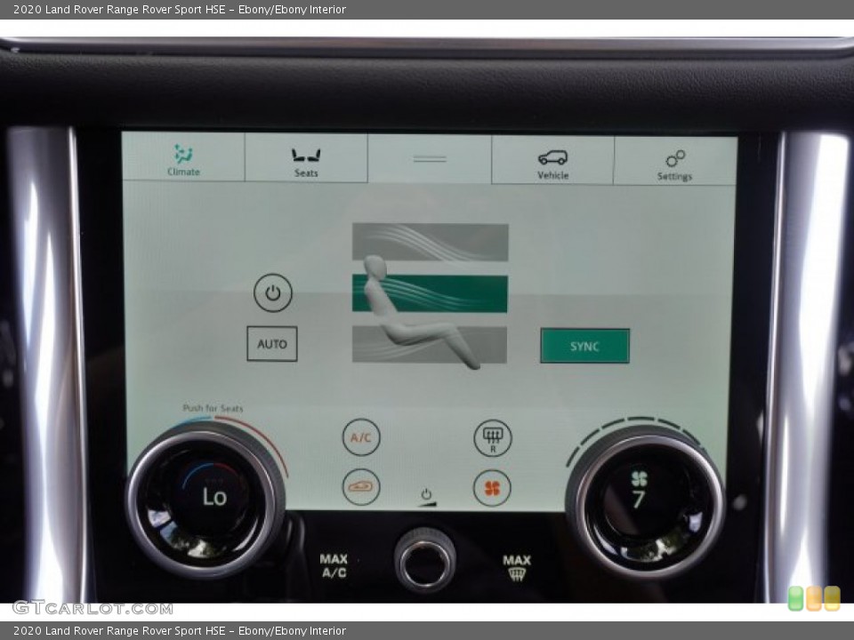 Ebony/Ebony Interior Controls for the 2020 Land Rover Range Rover Sport HSE #135375473