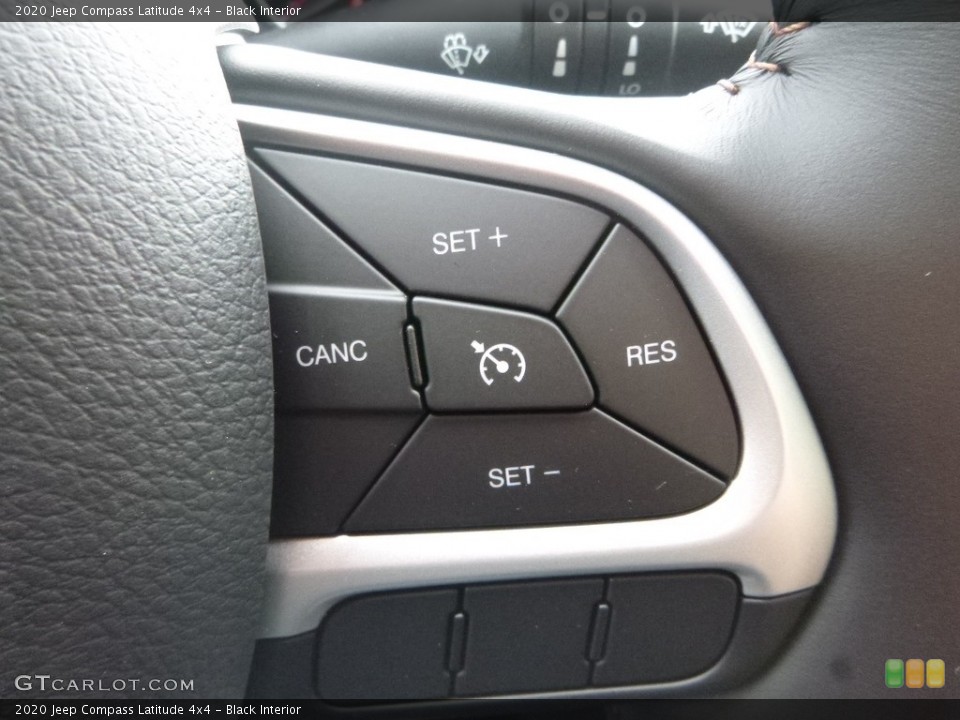 Black Interior Steering Wheel for the 2020 Jeep Compass Latitude 4x4 #135375665