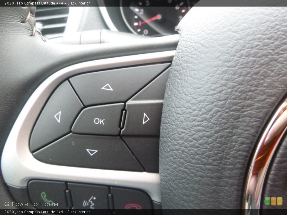 Black Interior Steering Wheel for the 2020 Jeep Compass Latitude 4x4 #135375710