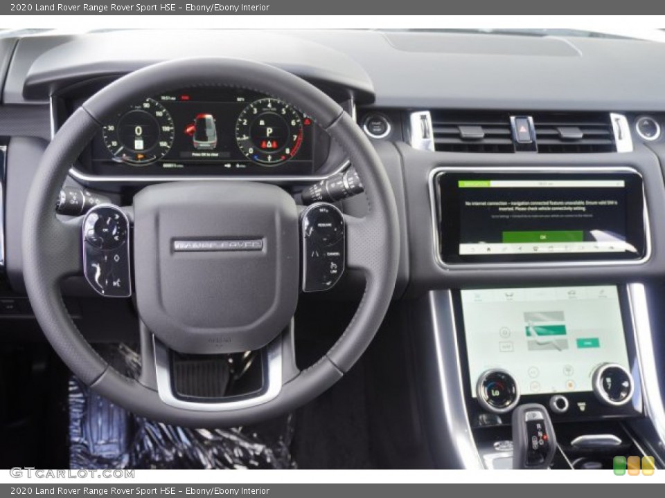 Ebony/Ebony Interior Steering Wheel for the 2020 Land Rover Range Rover Sport HSE #135375729