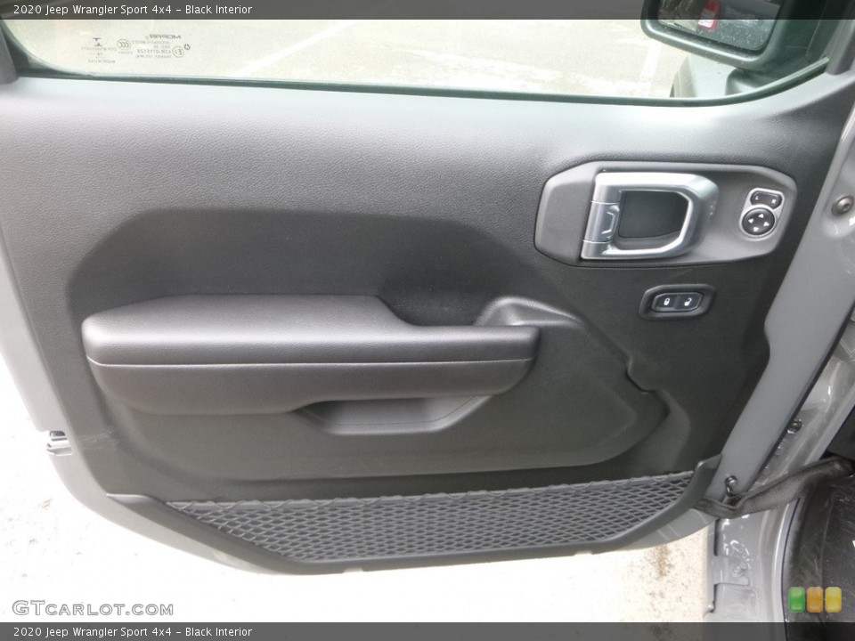 Black Interior Door Panel for the 2020 Jeep Wrangler Sport 4x4 #135376205