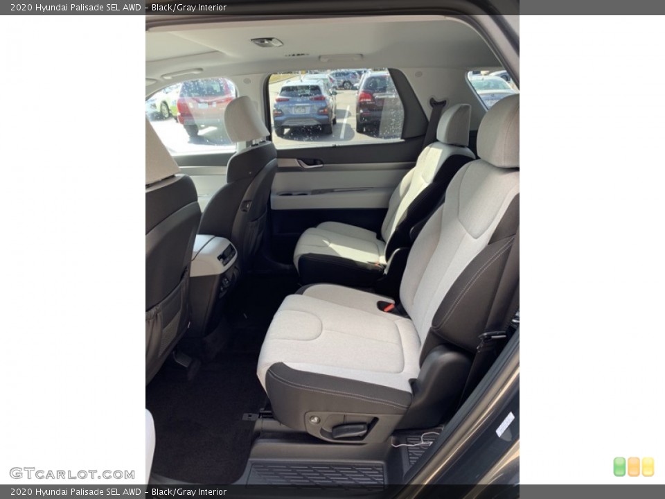 Black/Gray Interior Rear Seat for the 2020 Hyundai Palisade SEL AWD #135376271