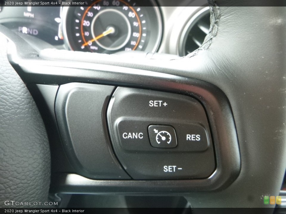 Black Interior Steering Wheel for the 2020 Jeep Wrangler Sport 4x4 #135376337