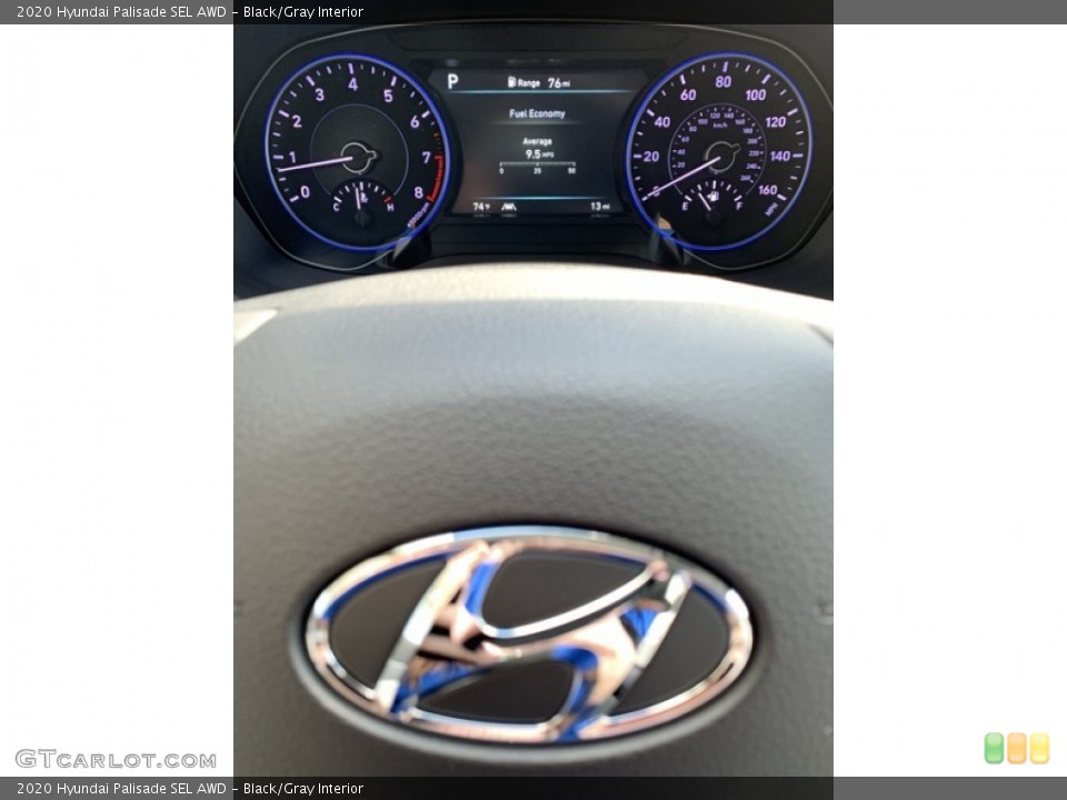 Black/Gray Interior Gauges for the 2020 Hyundai Palisade SEL AWD #135376586