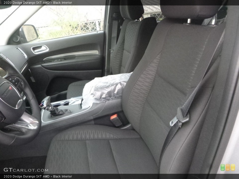 Black Interior Front Seat for the 2020 Dodge Durango SXT AWD #135381866