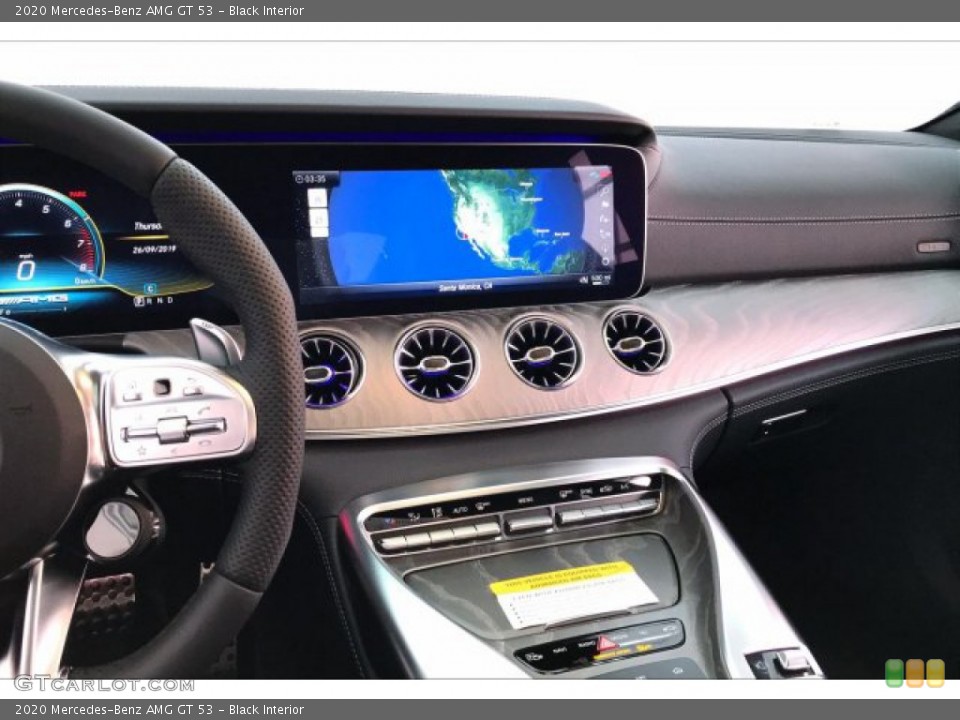 Black Interior Navigation for the 2020 Mercedes-Benz AMG GT 53 #135396686