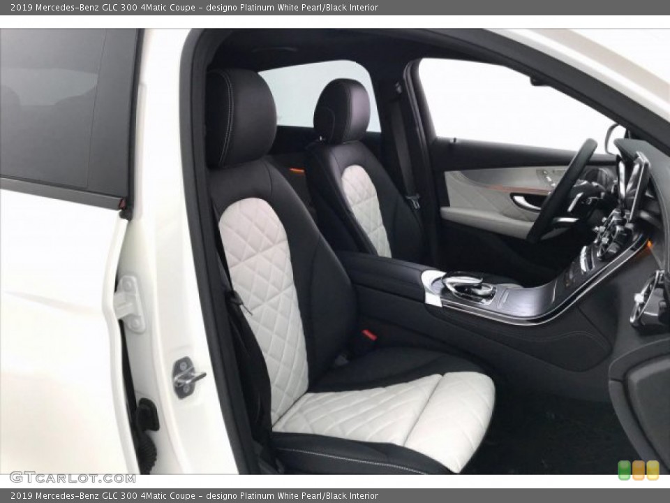 designo Platinum White Pearl/Black Interior Photo for the 2019 Mercedes-Benz GLC 300 4Matic Coupe #135396998